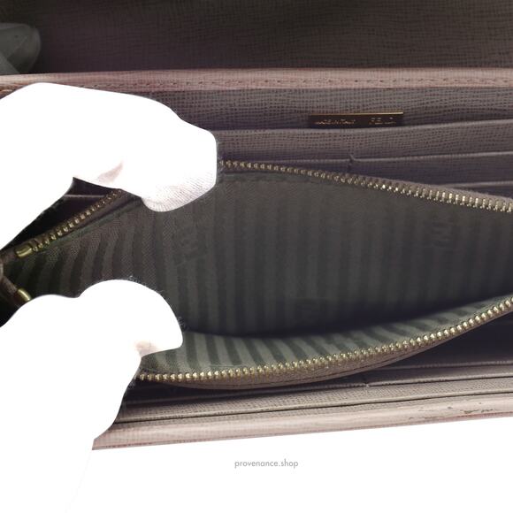 🔴 Fendi Long Wallet - Fuchsia Pink Leather - Picture 9 of 9